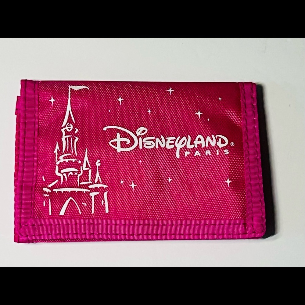 Disneyland Paris Pink Velcro Wallet